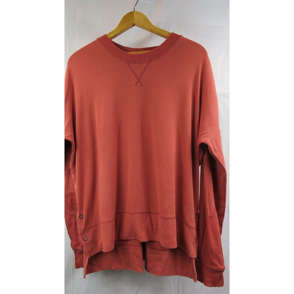 The Normal Brand Crewneck Tunic Sweatshirt High Low Hem Pullover Small